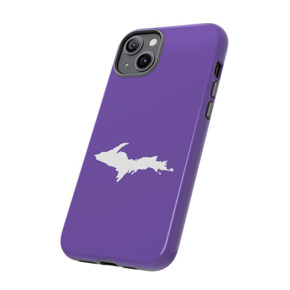 Michigan Upper Peninsula Tough Phone Case (Lake Iris w/ UP Outline) | Apple iPhone