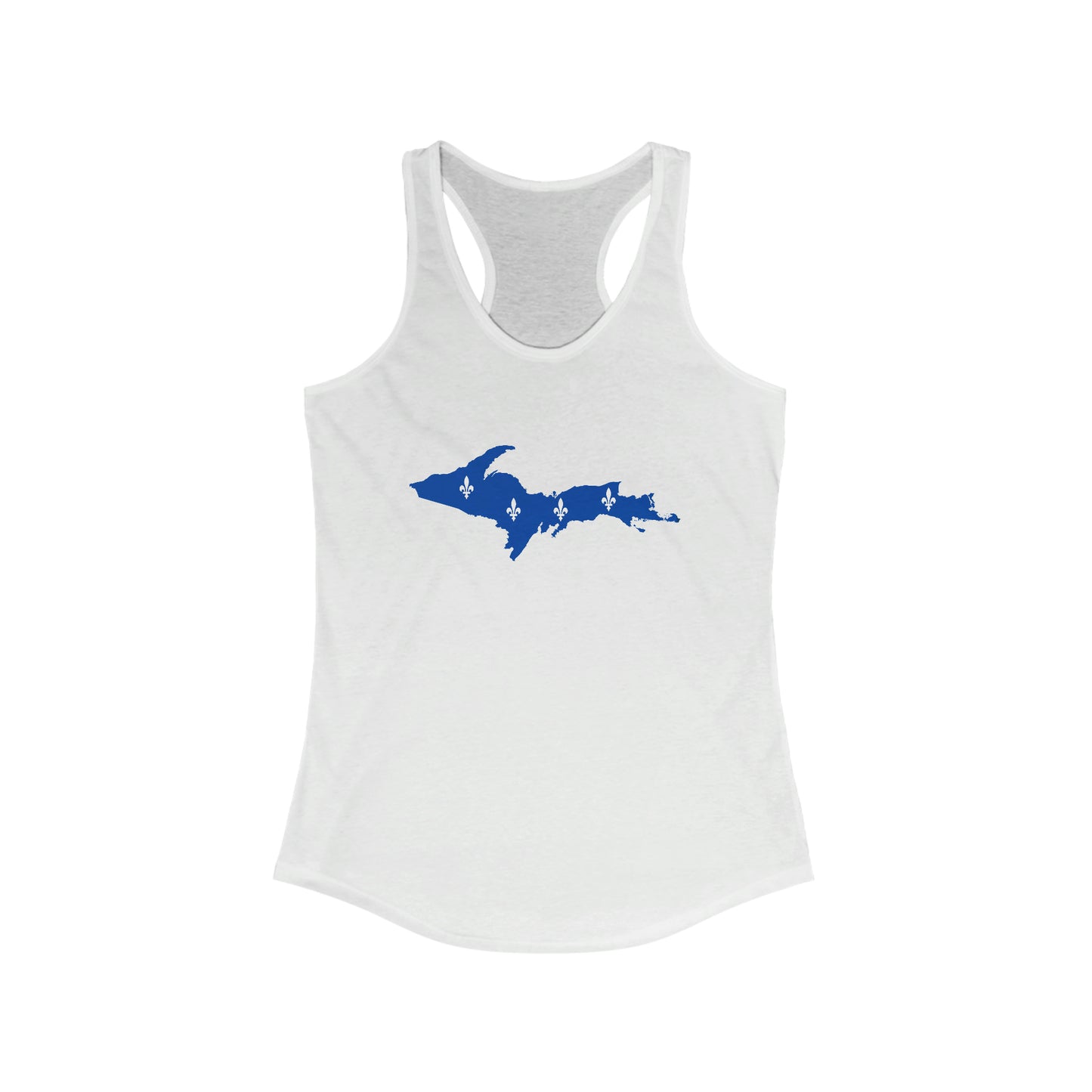 Michigan Upper Peninsula Tank Top (w/ UP Quebec Flag Outline) | Women's Racerback