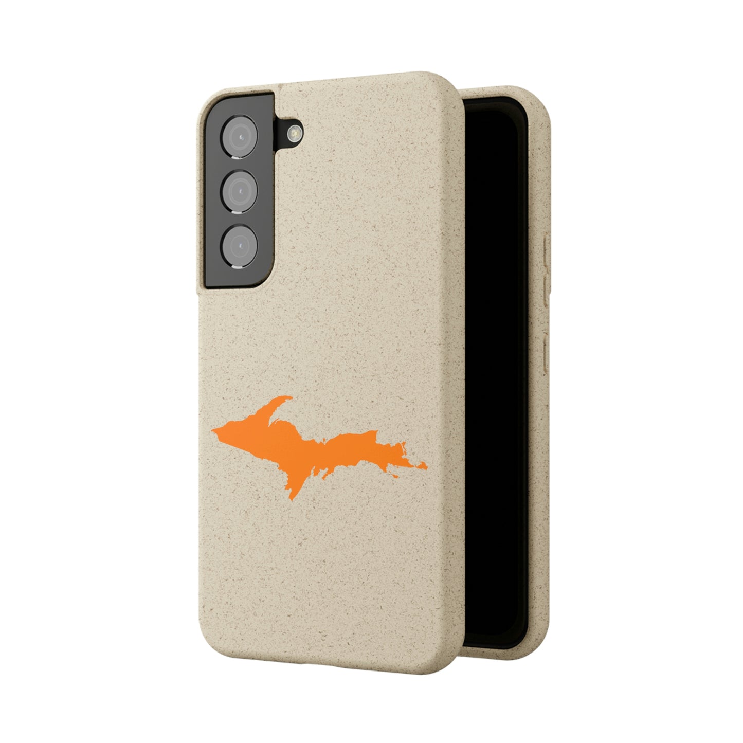 Michigan Upper Peninsula Biodegradable Phone Cases (w/ Orange UP Outline) | Samsung Android