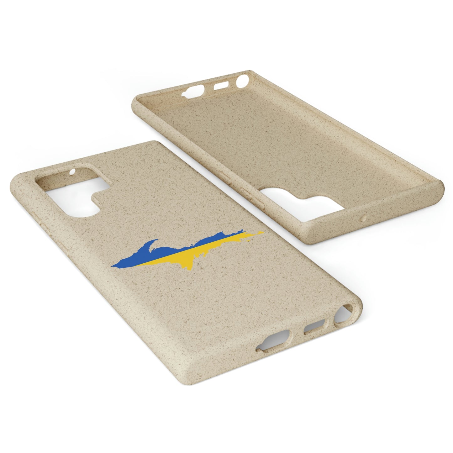 Michigan Upper Peninsula Biodegradable Phone Cases (w/ UP Ukraine Flag Outline) | Samsung Android