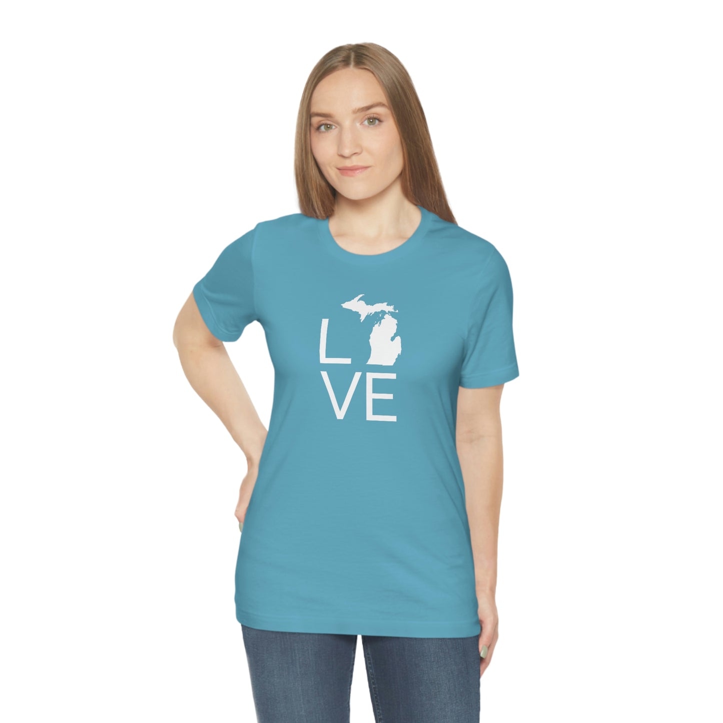 Michigan 'Love' T-Shirt (Thin Sans Font) | Unisex Standard Fit