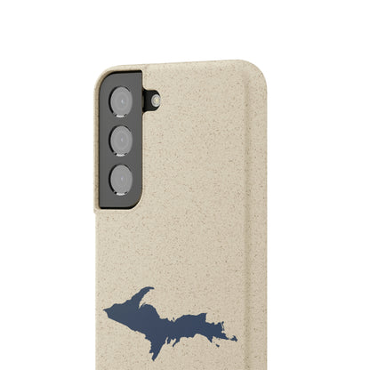 Michigan Upper Peninsula Biodegradable Phone Cases (w/ Navy UP Outline) | Samsung Android