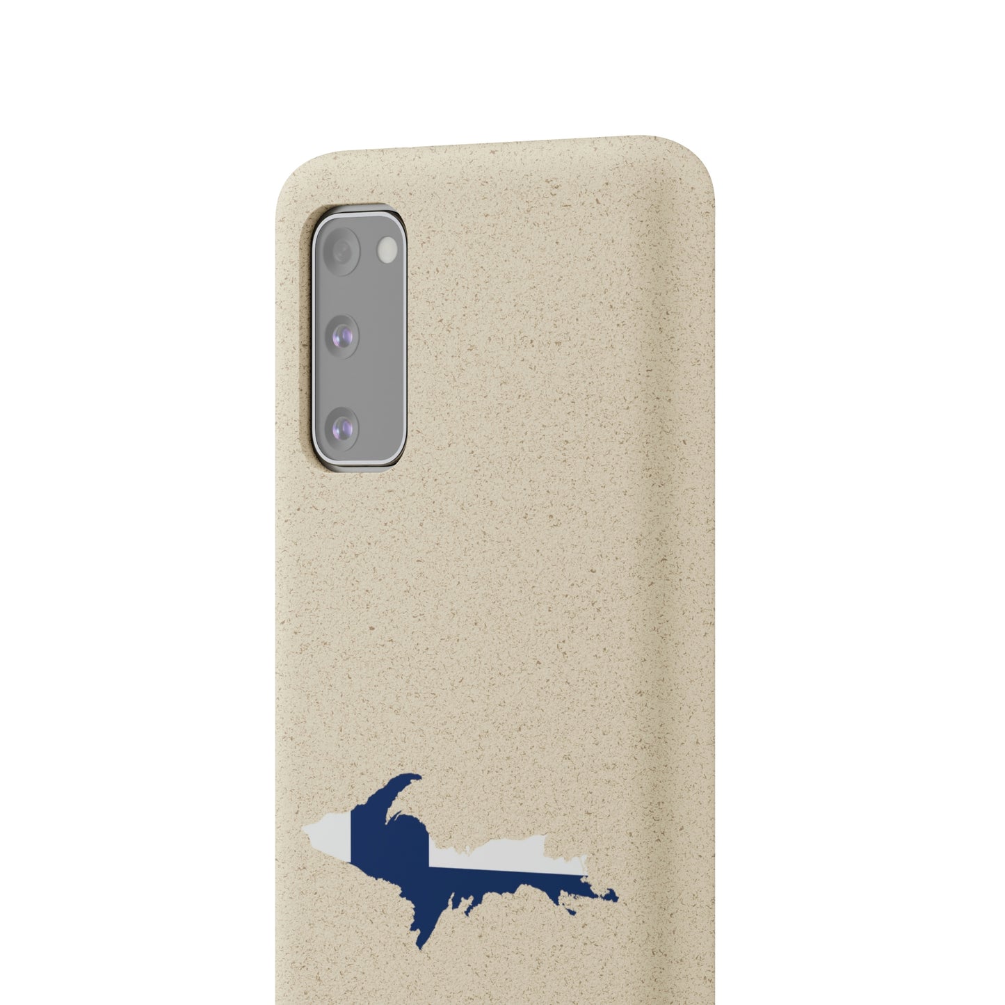 Michigan Upper Peninsula Biodegradable Phone Cases (w/ UP Finland Flag Outline) | Samsung Android