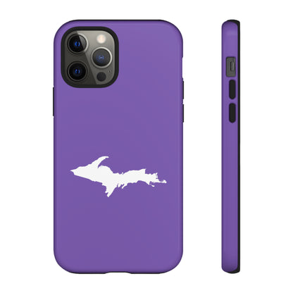 Michigan Upper Peninsula Tough Phone Case (Lake Iris w/ UP Outline) | Apple iPhone