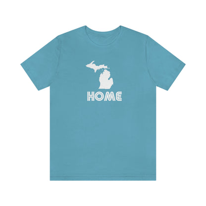 Michigan 'Home' T-Shirt (1970s Audiophile Font) | Unisex Standard Fit