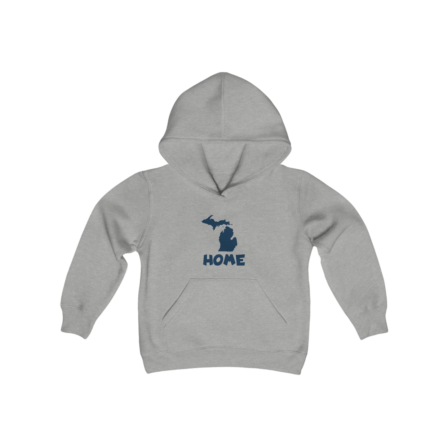 Michigan 'Home' Hoodie (Whimsical Sans Font) | Unisex Youth