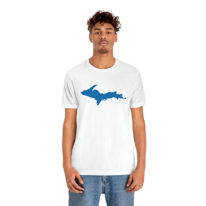 Michigan Upper Peninsula T-Shirt (w/ Azure UP Outline) | Unisex Standard Fit