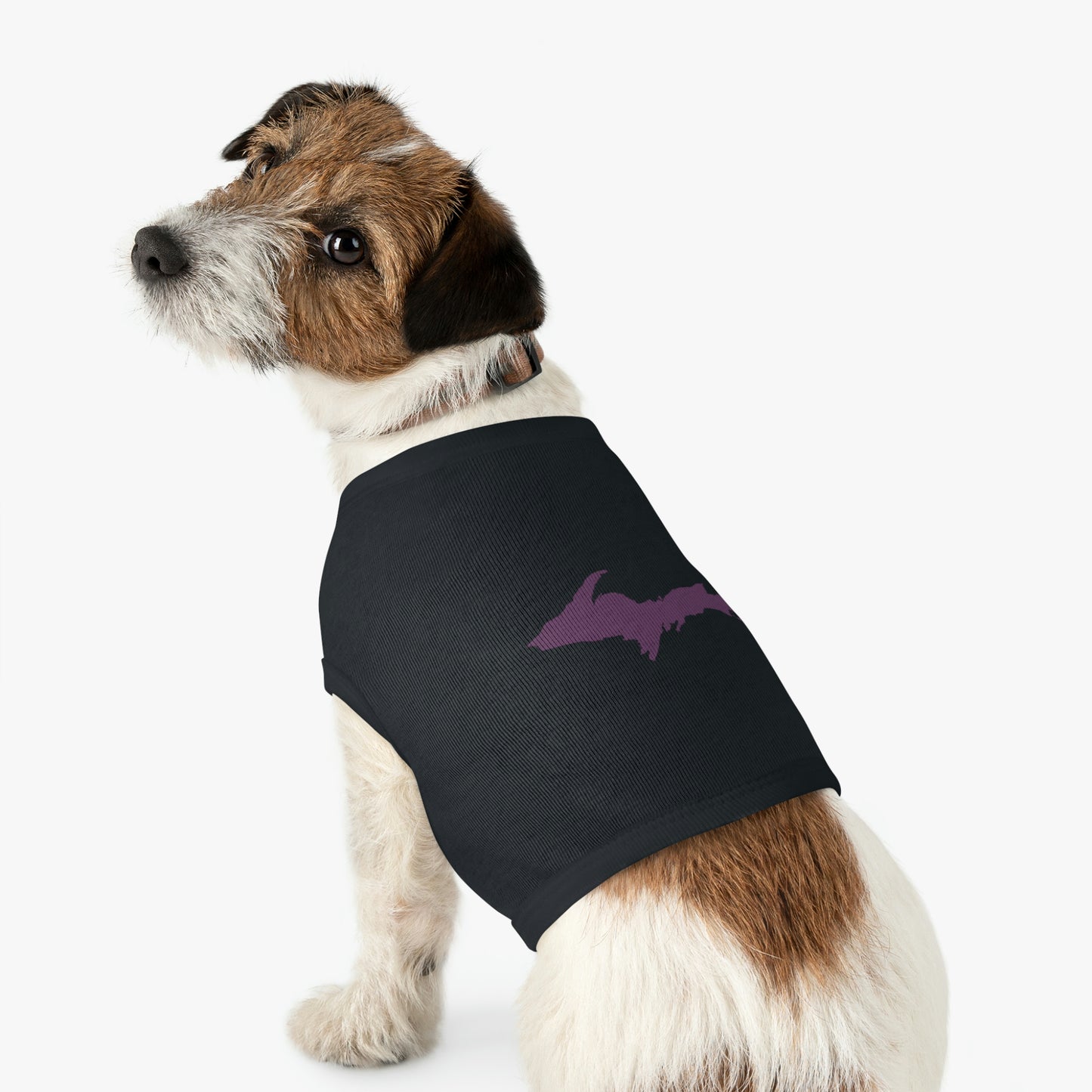 Michigan Upper Peninsula Pet Tank Top (w/ Plum UP Outline)