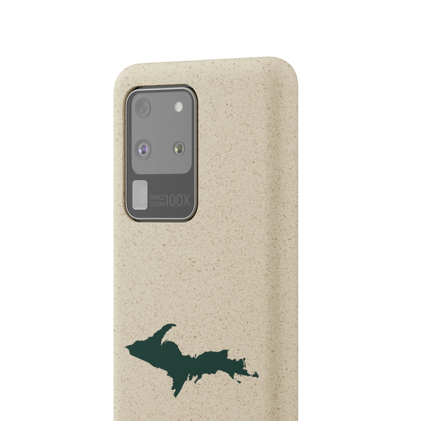 Michigan Upper Peninsula Biodegradable Phone Cases (w/ Green UP Outline) | Samsung Android