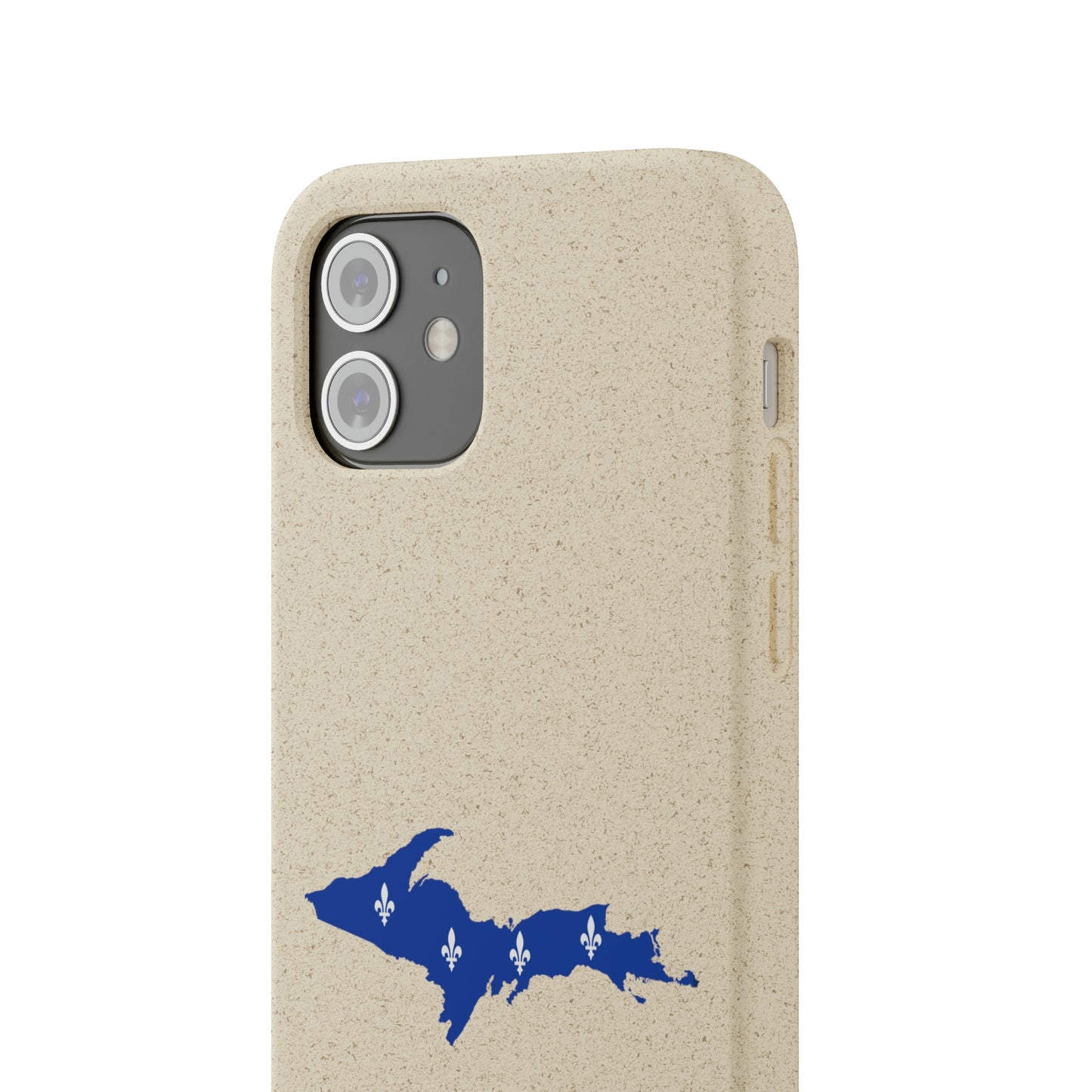 Michigan Upper Peninsula Biodegradable Phone Cases (w/ UP Quebec Flag Outline) | Apple iPhone