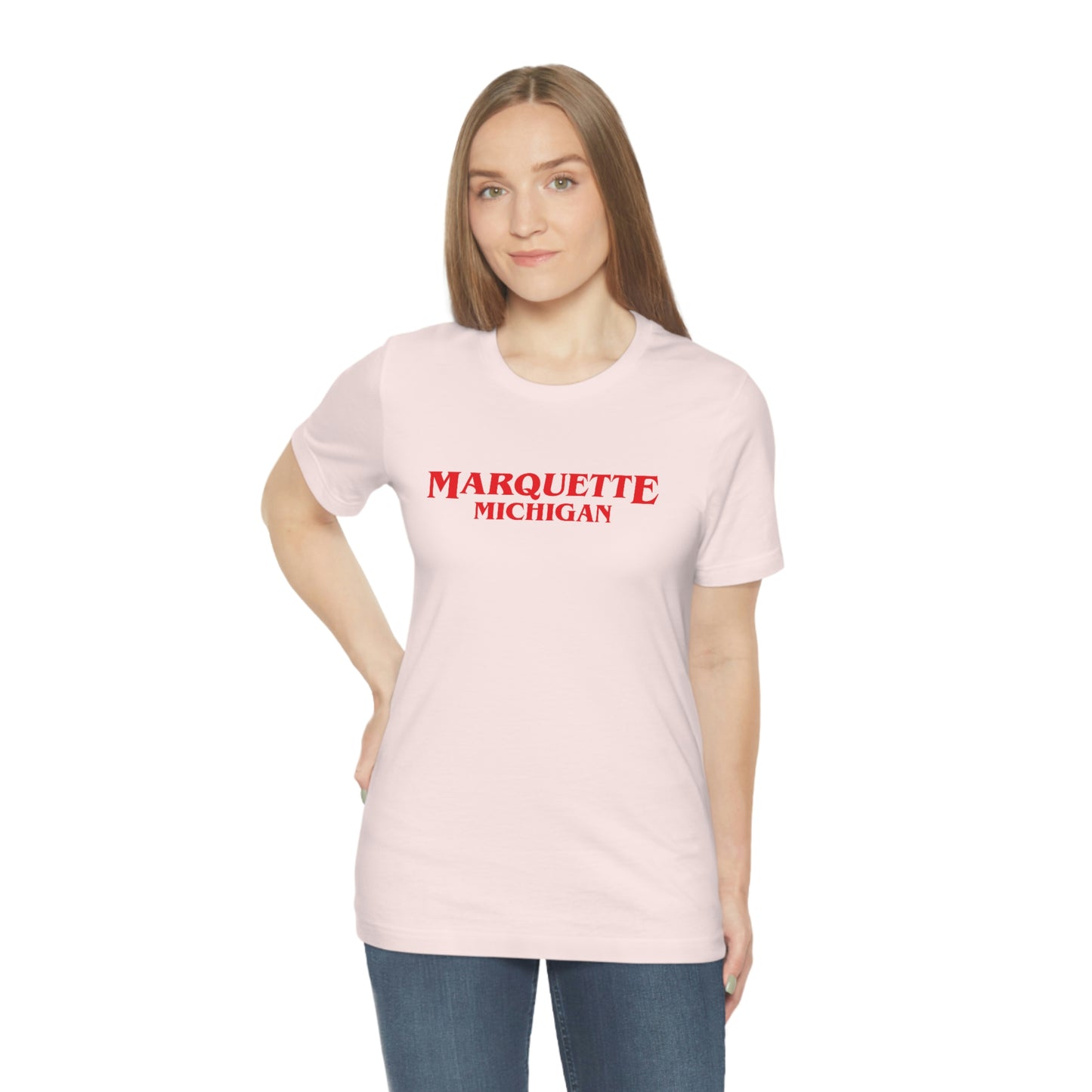 'Marquette Michigan' ' T-Shirt (1980s Drama Parody) | Unisex Standard Fit