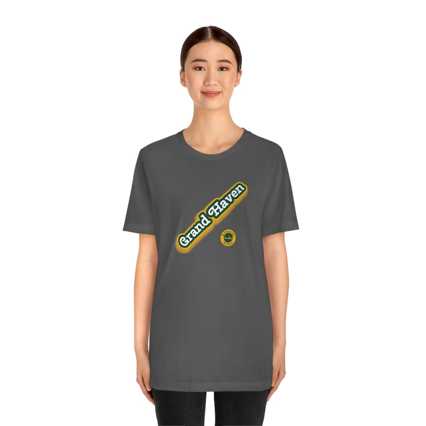 'Grand Haven - Authentically Michigan' Parody T-Shirt | Unisex Standard Fit