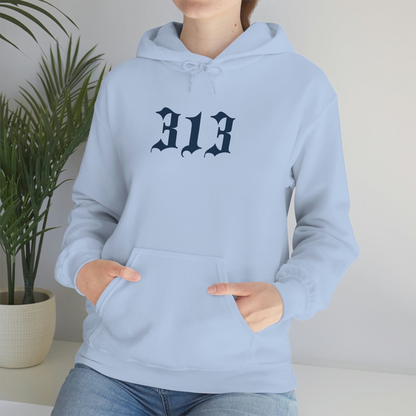 Detroit '313' Hoodie (Old English Font) | Unisex Standard