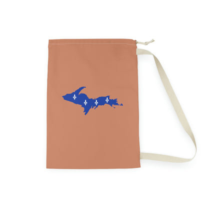 Michigan Upper Peninsula Laundry Bag (Copper Color w/ UP Quebec Flag Outline)