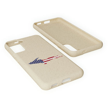 Michigan Upper Peninsula Biodegradable Phone Cases (w/ UP USA Flag Outline) | Samsung Android