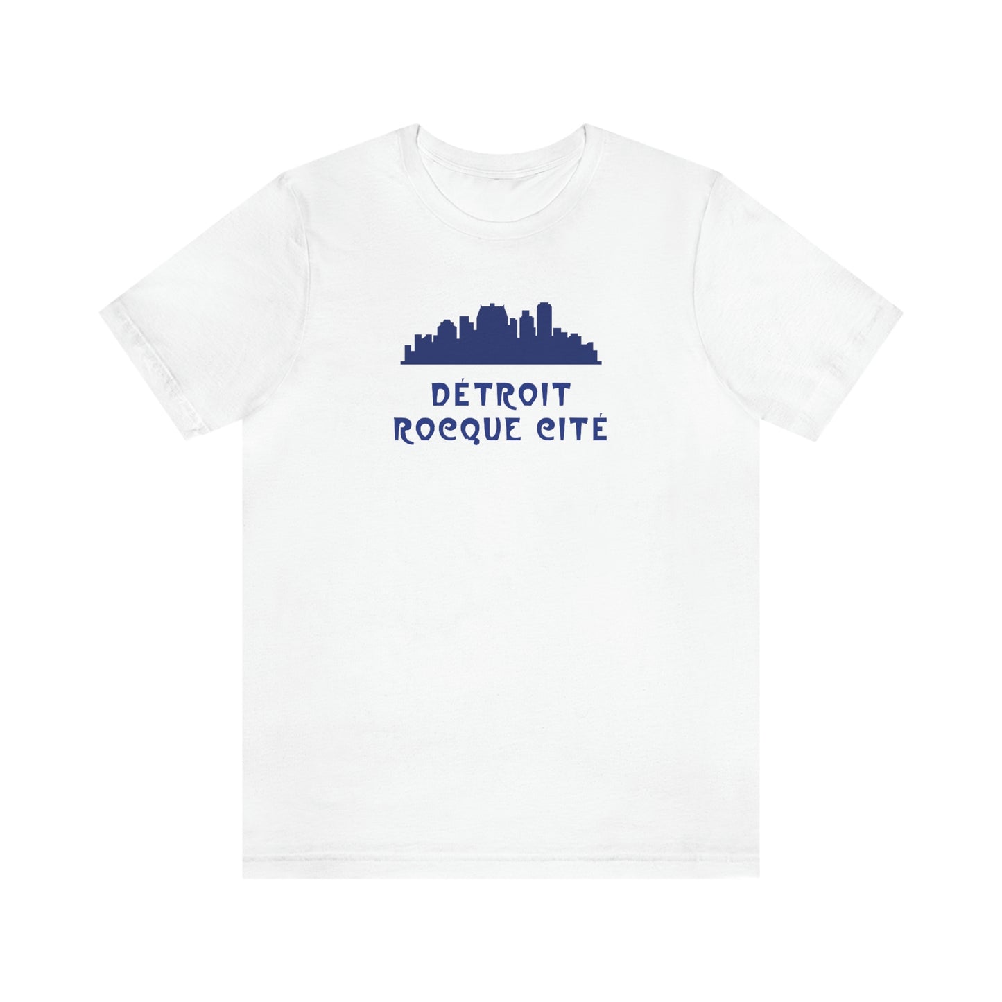 'Détroit Rocque Cité' with Skyline T-Shirt | Unisex Standard Fit