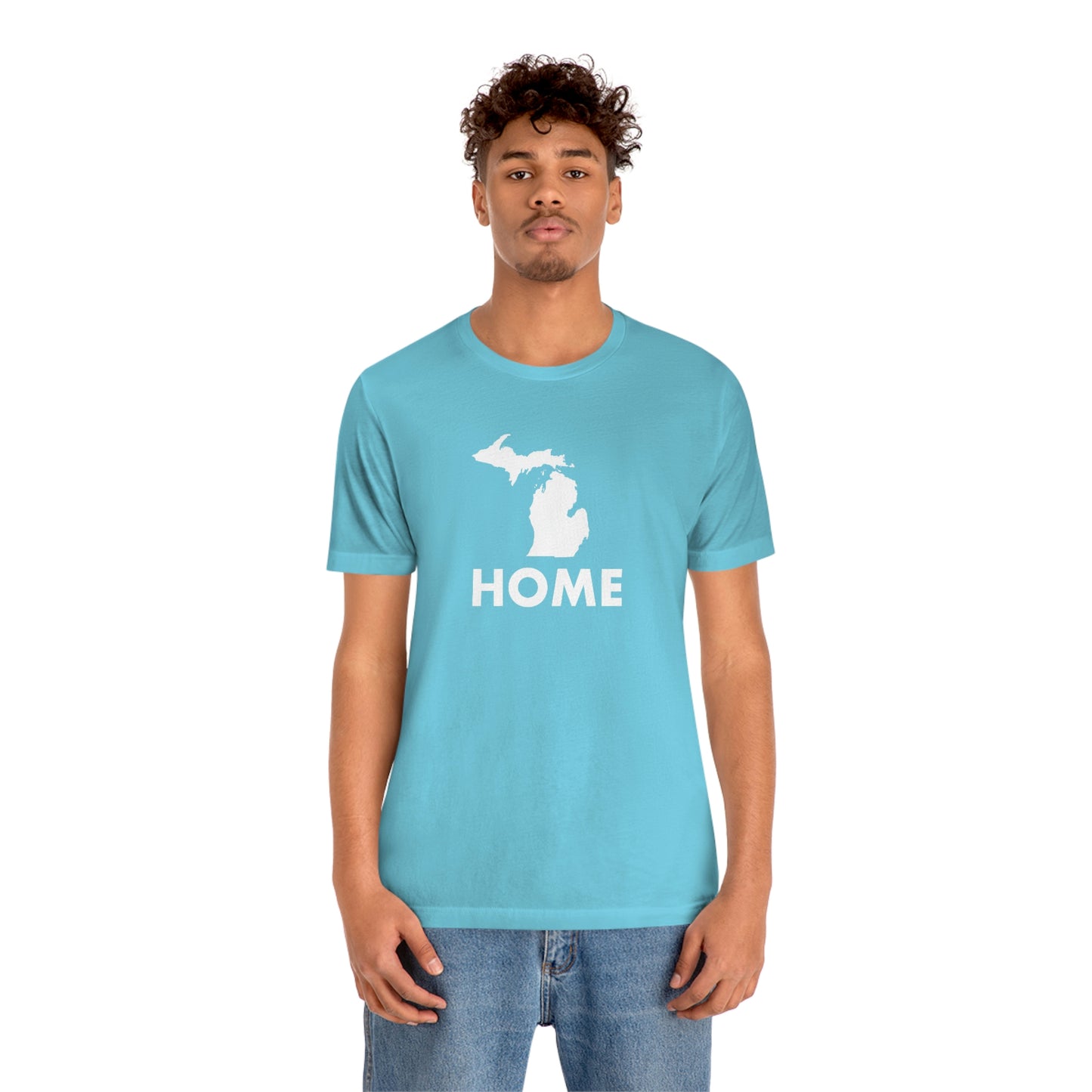 Michigan 'Home' T-Shirt (Geometric Sans Font) | Unisex Standard Fit