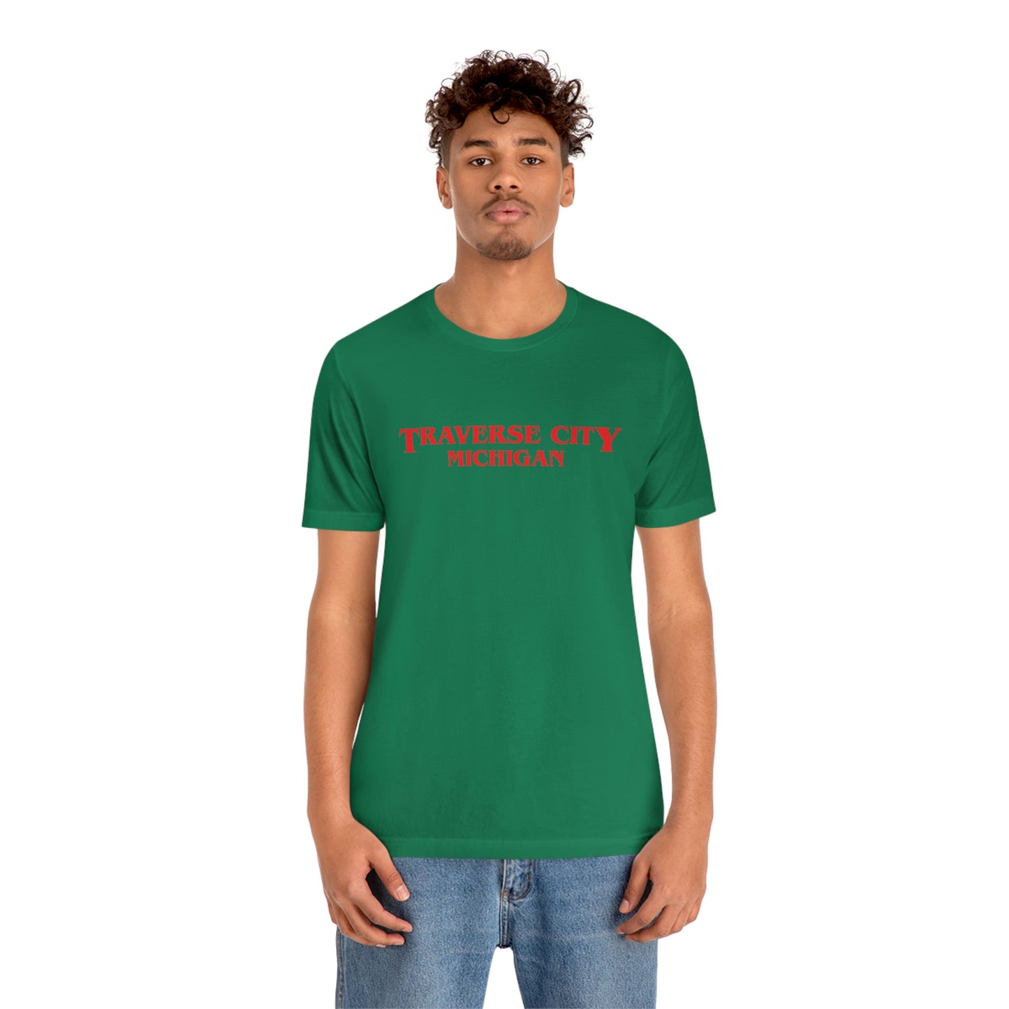 'Traverse City Michigan' ' T-Shirt (1980s Drama Parody) | Unisex Standard Fit