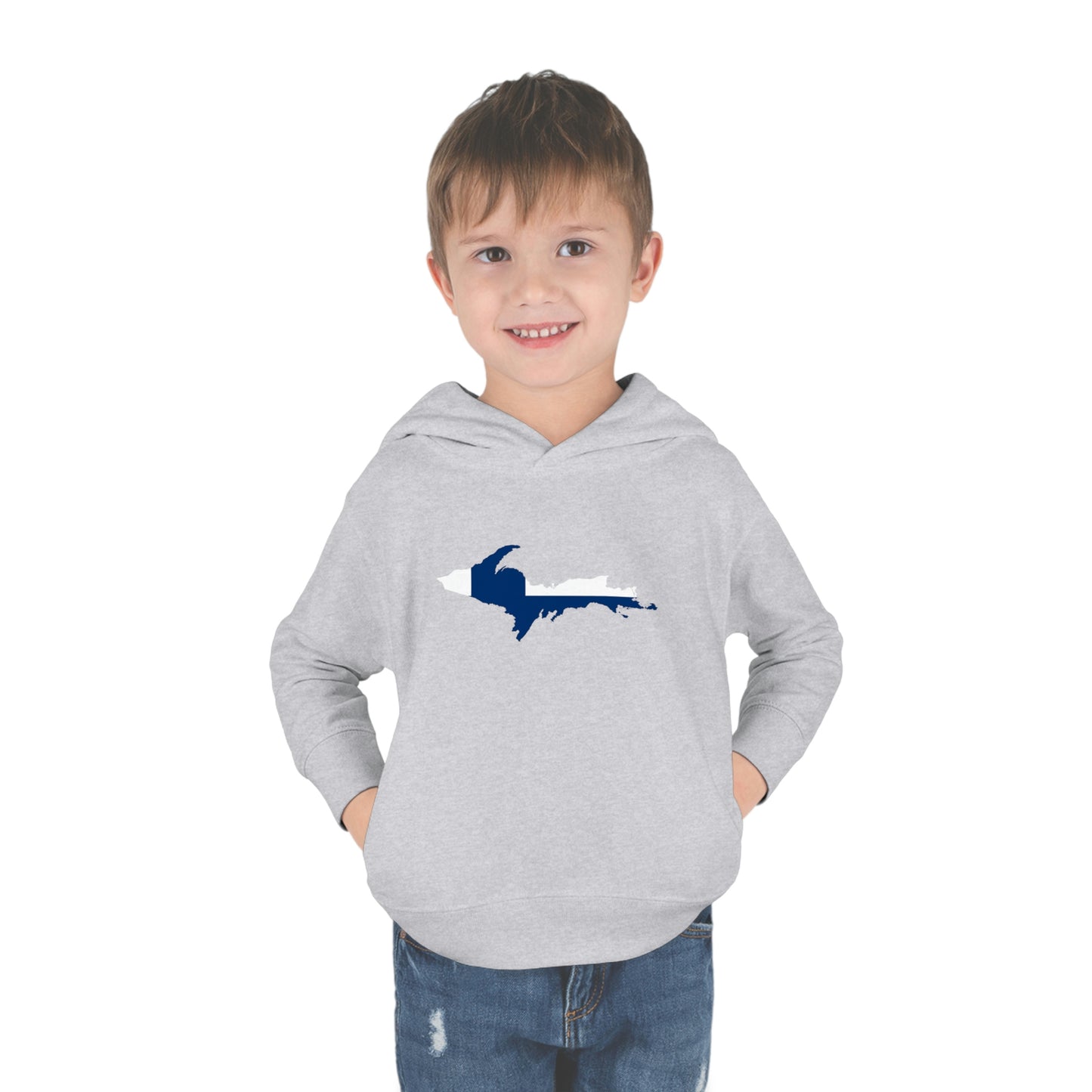 Michigan Upper Peninsula Hoodie (w/ UP Finland Flag Outline) | Unisex Toddler