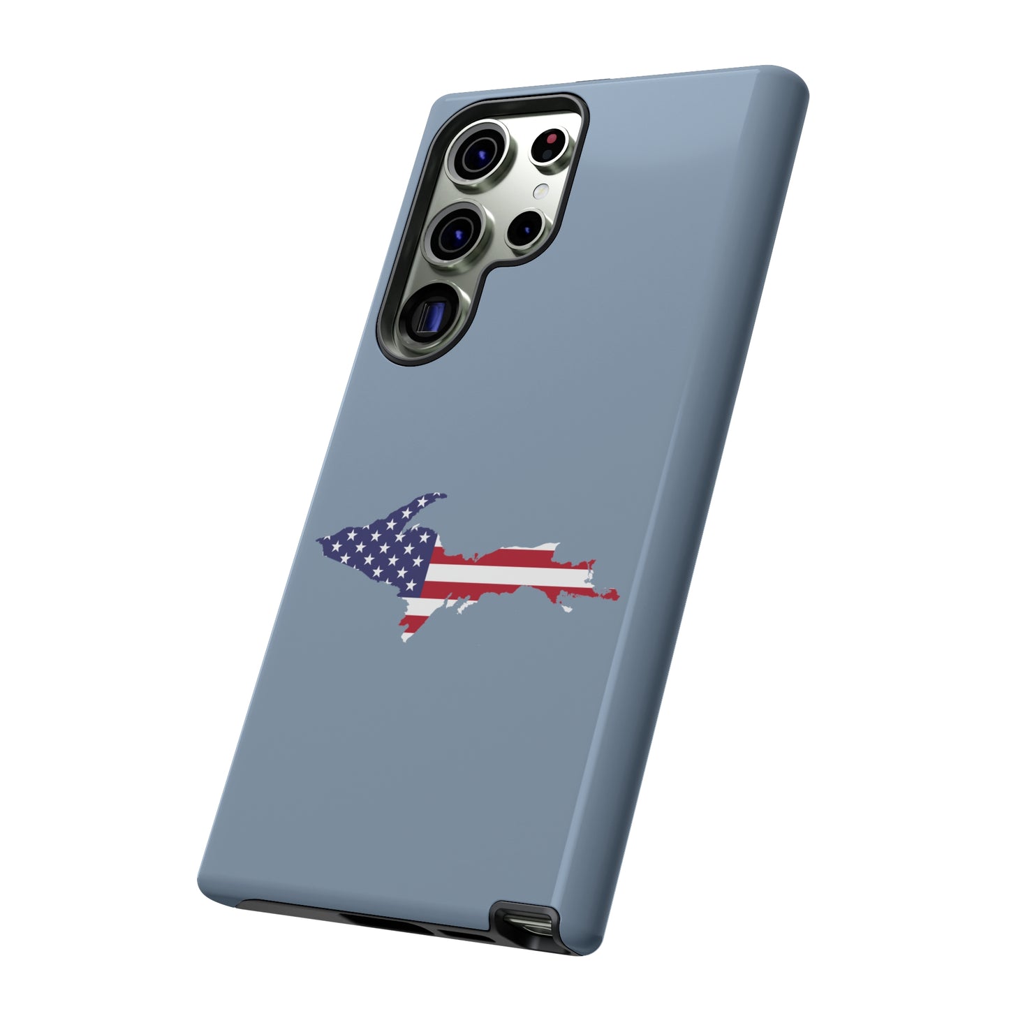 Michigan Upper Peninsula Tough Phone Case (B-24 Liberator w/ UP USA Flag Outline) | Samsung & Pixel Android