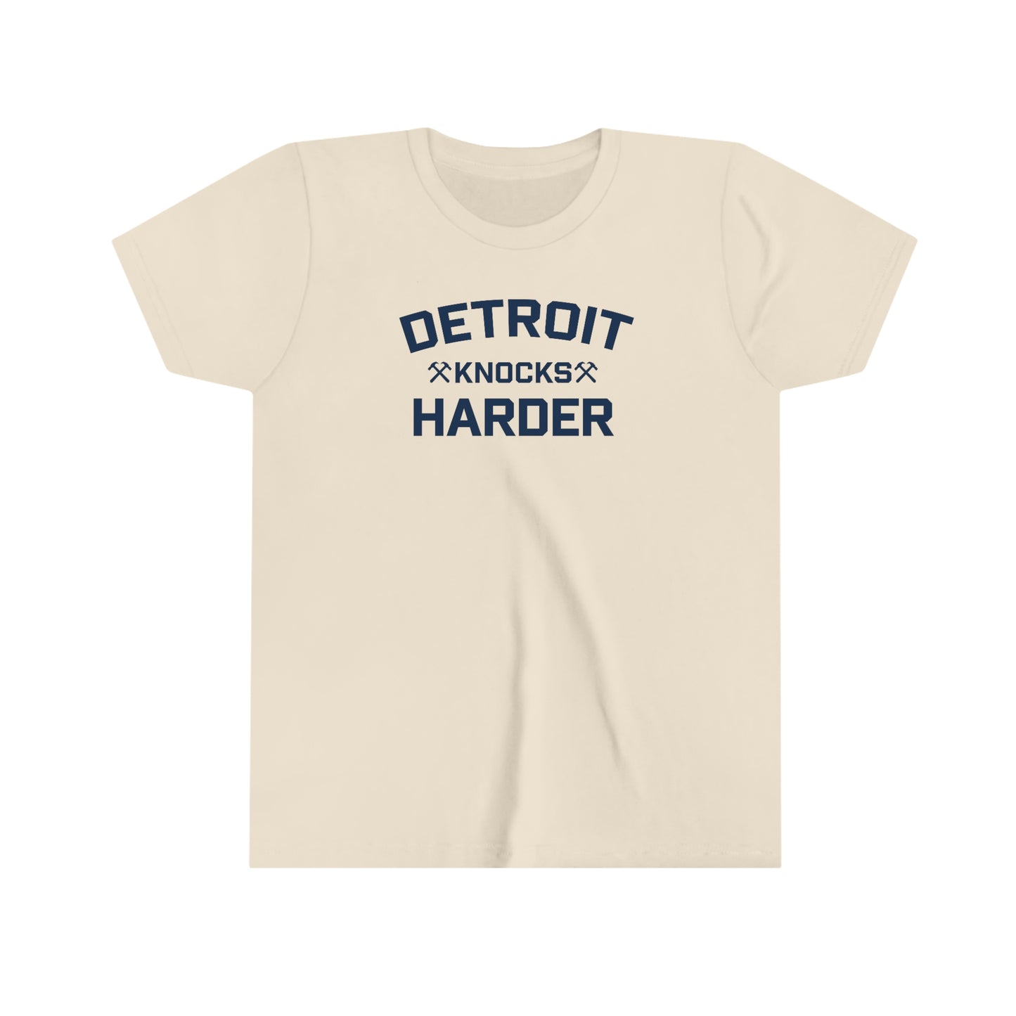 'Detroit Knocks Harder' T-Shirt | Youth Short Sleeve