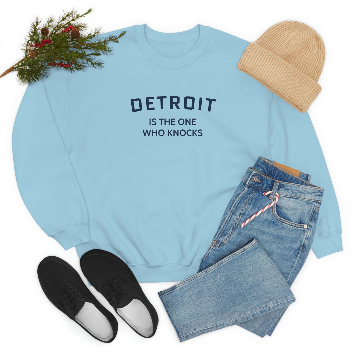 'Detroit is the One Who Knocks' Sweatshirt | Unisex Standard