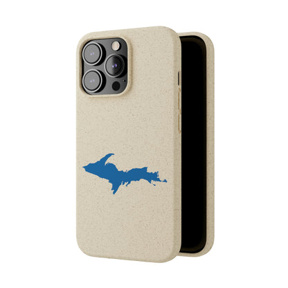 Michigan Upper Peninsula Biodegradable Phone Cases (w/ Azure UP Outline) | Apple iPhone