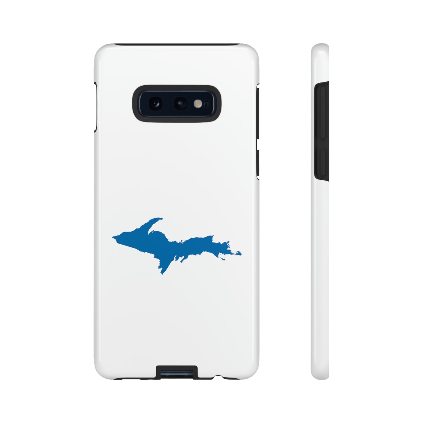 Michigan Upper Peninsula Tough Phone Case (w/ Azure UP Outline) | Samsung & Pixel Android