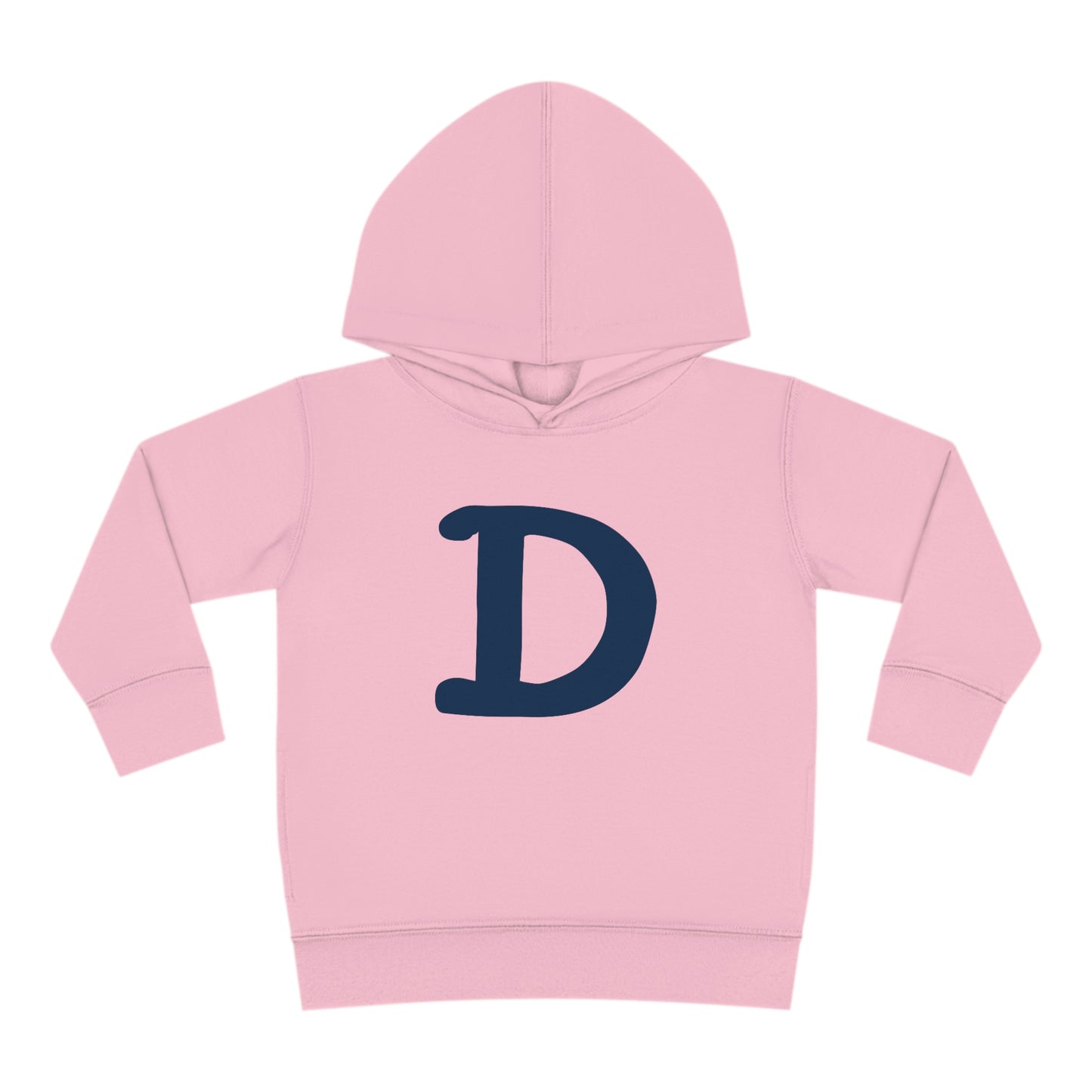 Detroit 'Old French D' Hoodie (White/Navy Full Body Outline) | Unisex Toddler