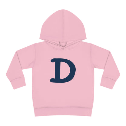 Detroit 'Old French D' Hoodie (White/Navy Full Body Outline) | Unisex Toddler