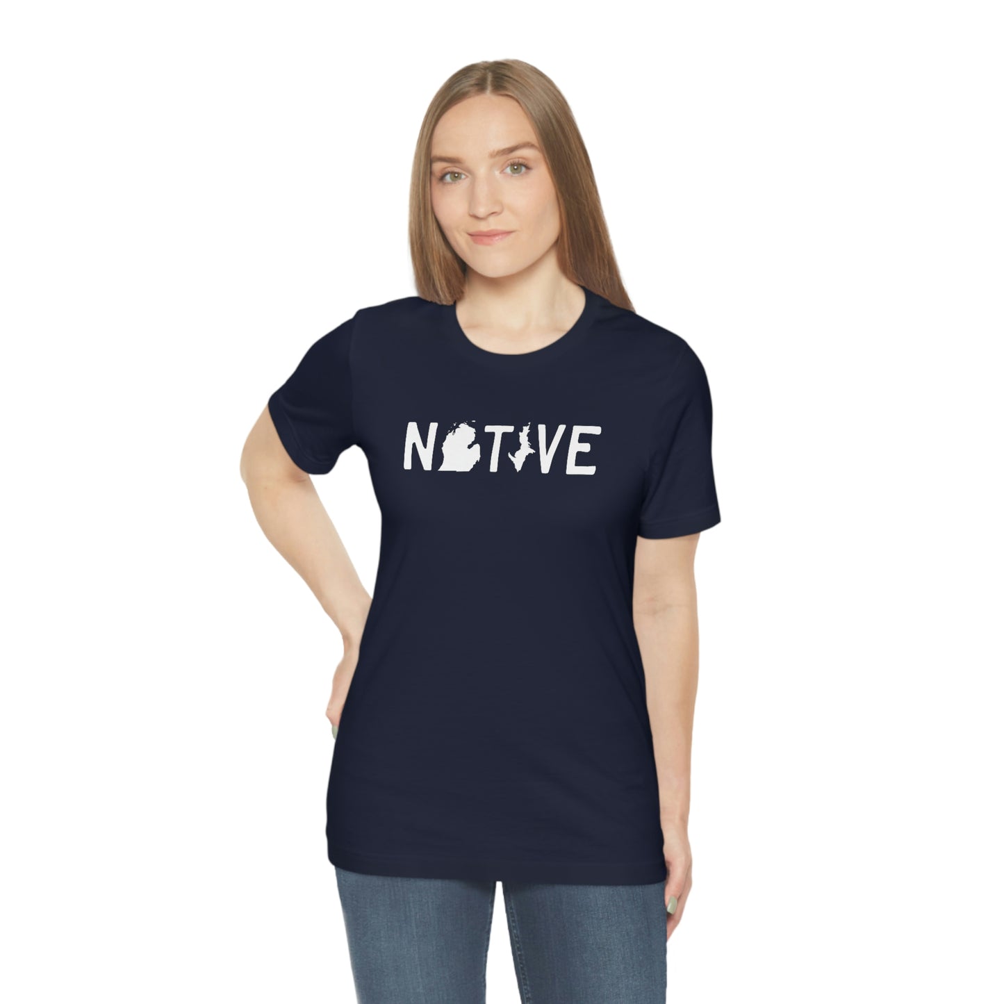 Michigan 'Native' T-Shirt (Licence Plate Font) | Unisex Standard Fit