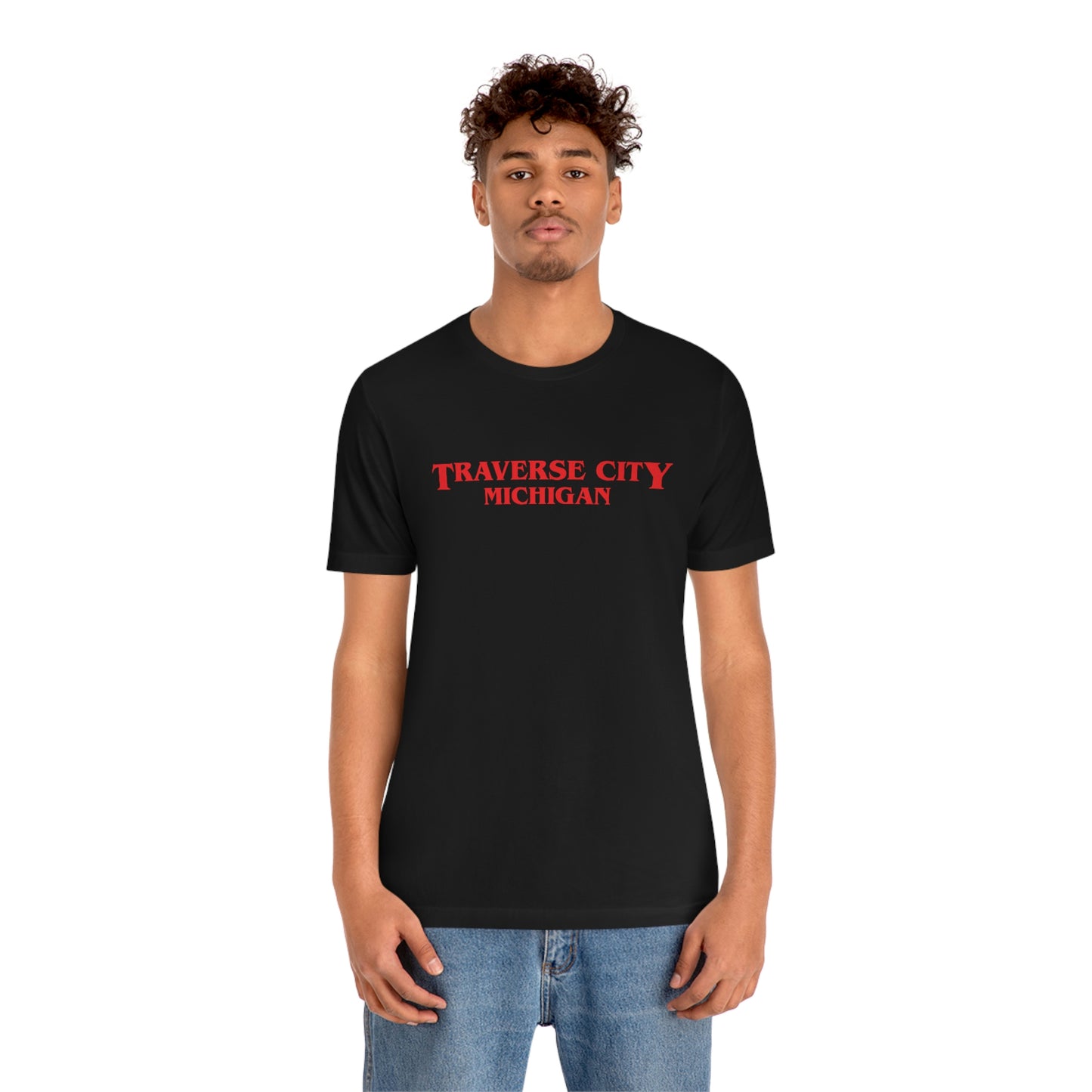 'Traverse City Michigan' ' T-Shirt (1980s Drama Parody) | Unisex Standard Fit