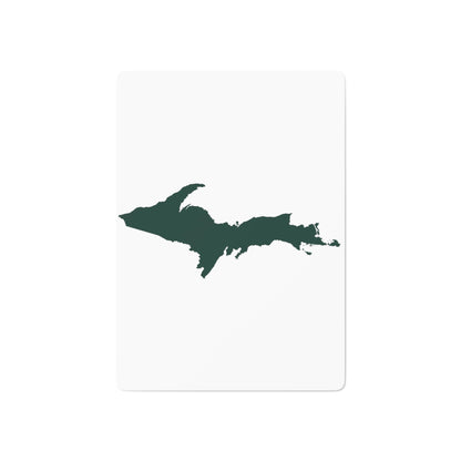 Michigan Upper Peninsula Poker Cards (w/ Green UP Outline)