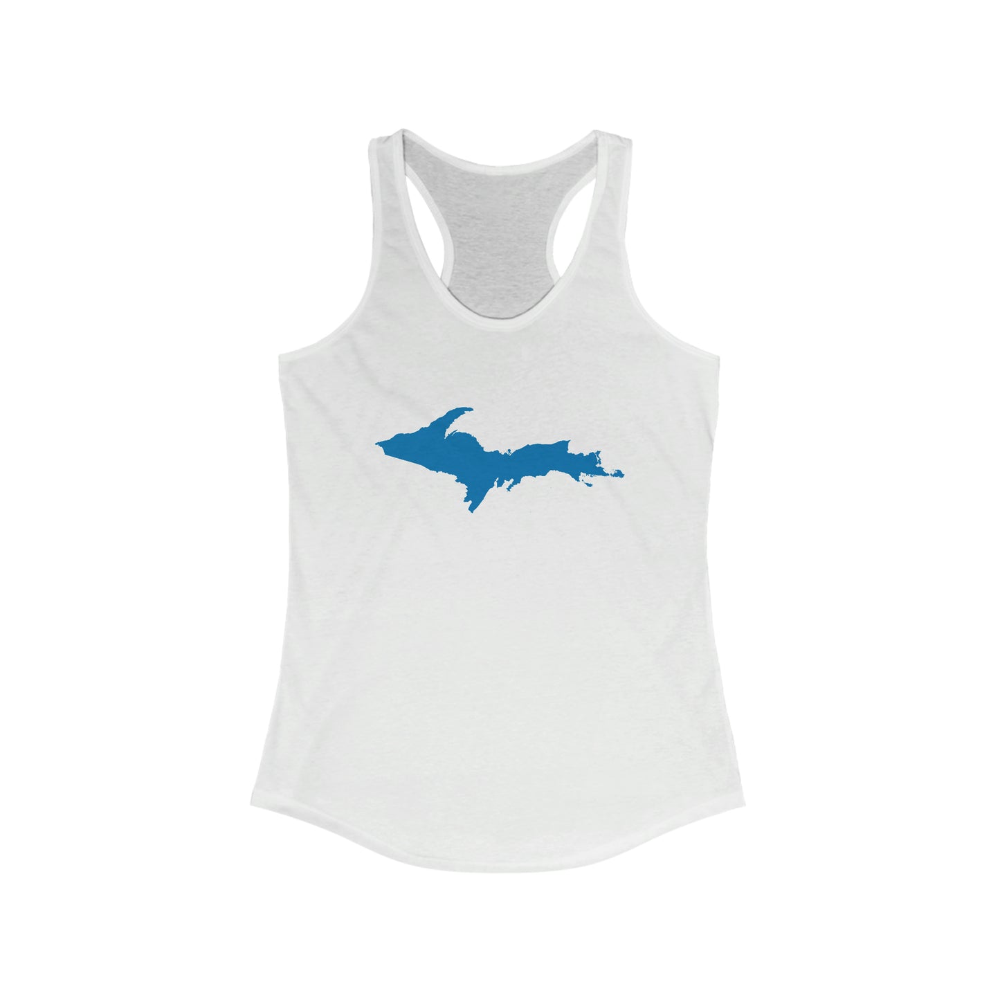 Michigan Upper Peninsula Tank Top (w/ Azure UP Outline) | Women's Racerback