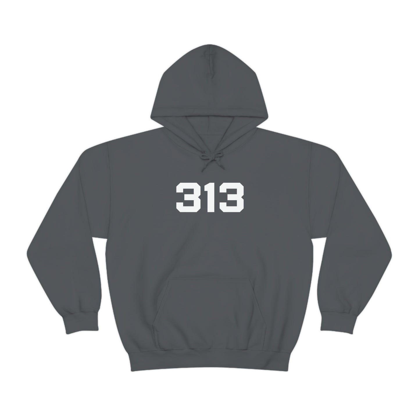 Detroit '313' Hoodie (Athletic Font) | Unisex Standard