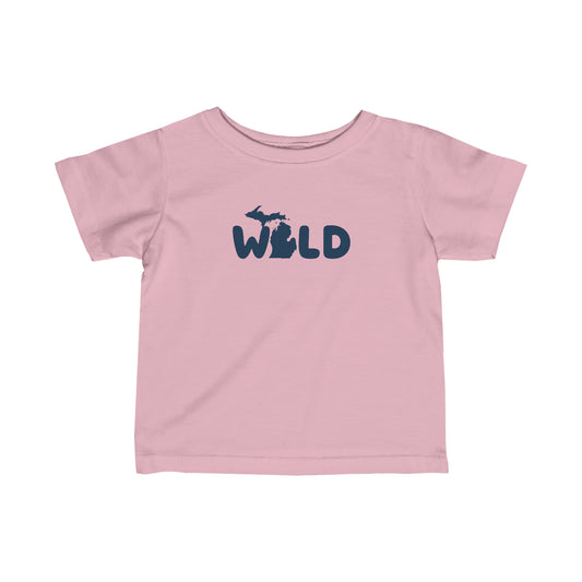 Michigan 'Wild' T-Shirt (Rounded Children's Font) |  Infant Short Sleeve
