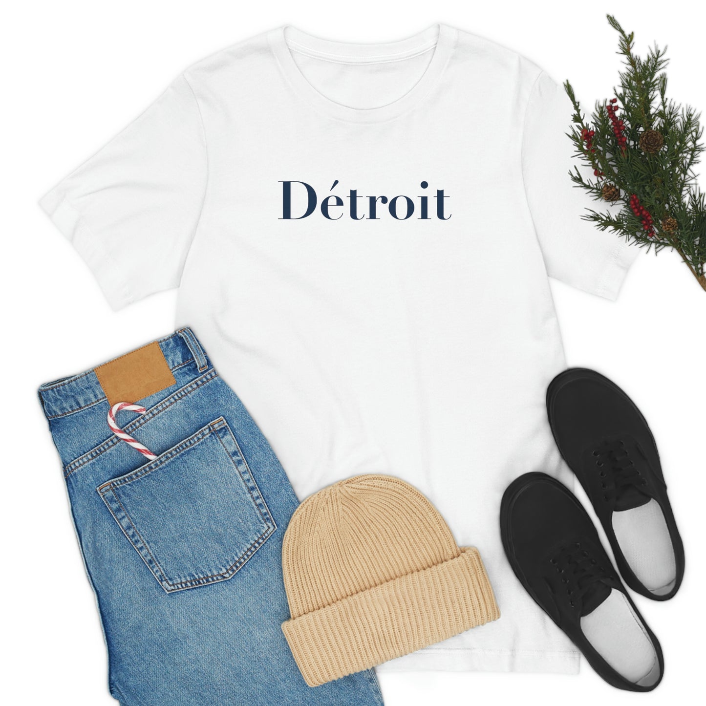 'Détroit' T-Shirt (Didot Font) | Unisex Standard Fit