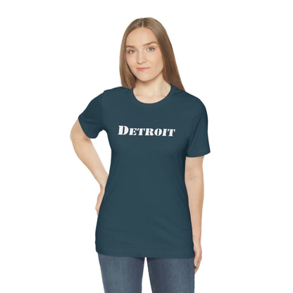 'Detroit' T-Shirt (Army Stencil Font) | Unisex Standard Fit