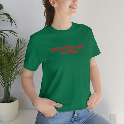 'Traverse City Michigan' ' T-Shirt (1980s Drama Parody) | Unisex Standard Fit