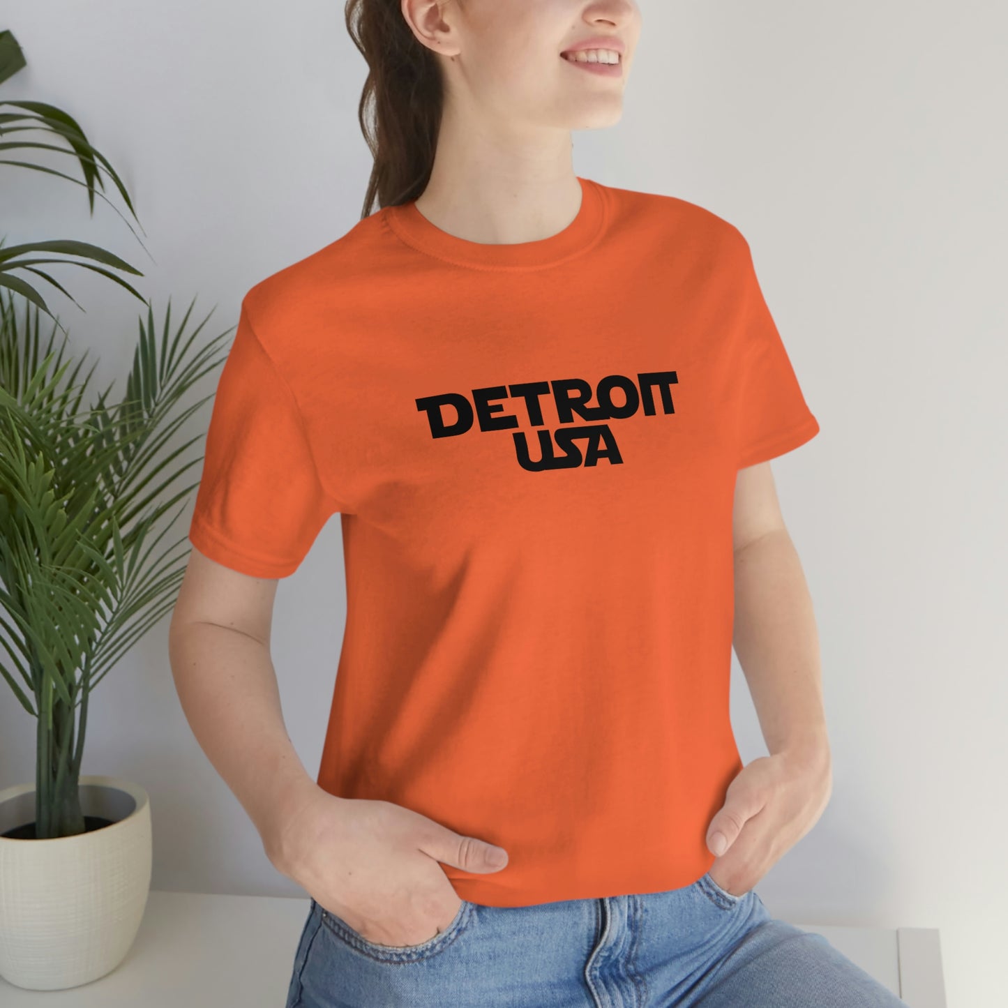 'Detroit USA' T-Shirt (1970s Epic Sci-Fi Parody) | Unisex Standard Fit