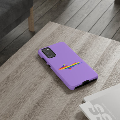 Michigan Upper Peninsula Tough Phone Case (Lavender w/ UP Pride Flag Outline) | Samsung & Pixel Android