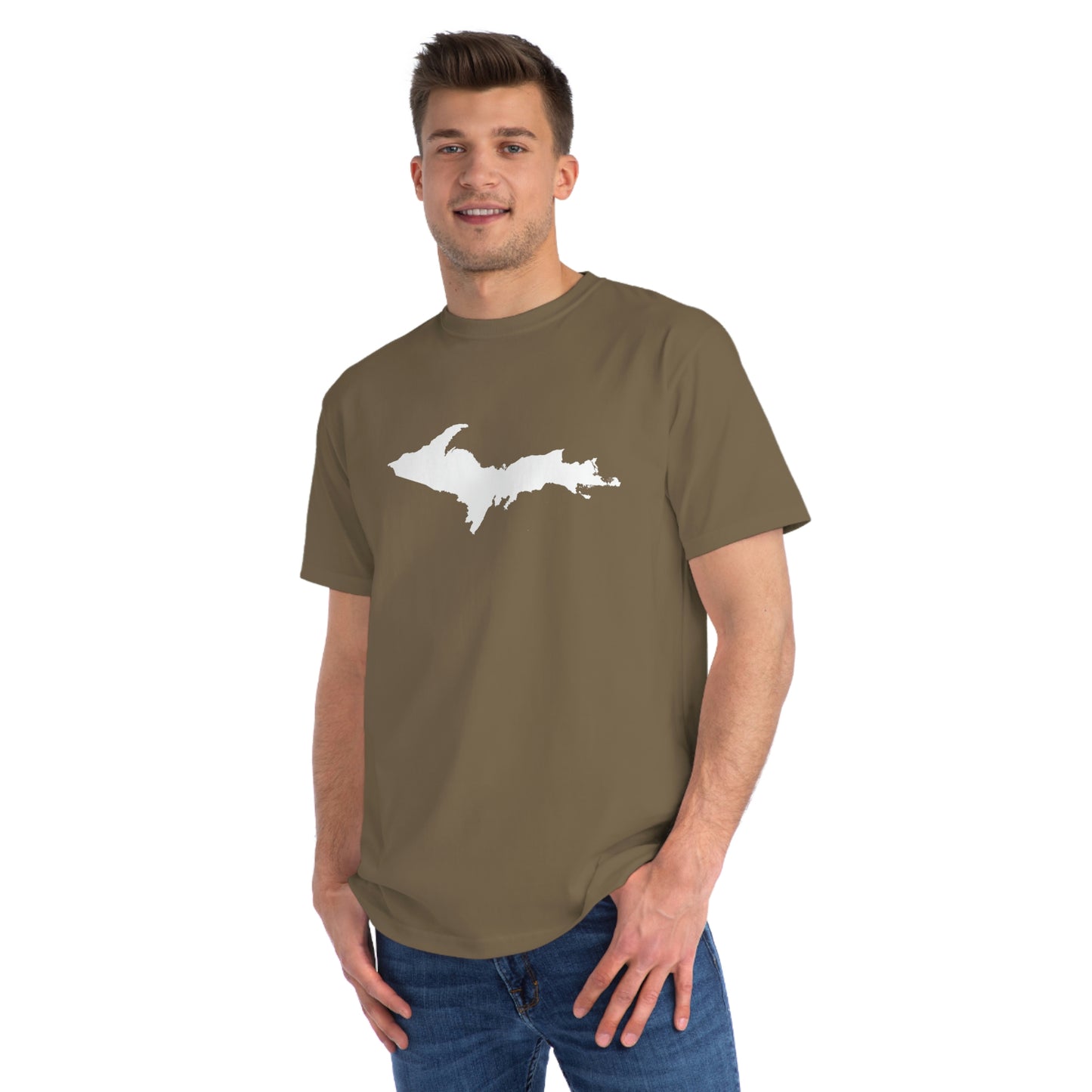 Michigan Upper Peninsula T-Shirt (w/ UP Outline) | Organic Unisex