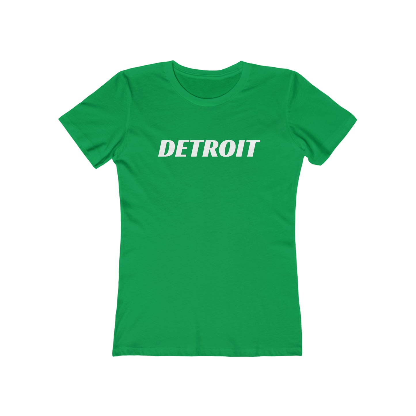 'Detroit' T-Shirt (Racing Font) | Women's Boyfriend Cut