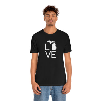 Michigan 'Love' T-Shirt (Thin Sans Font) | Unisex Standard Fit