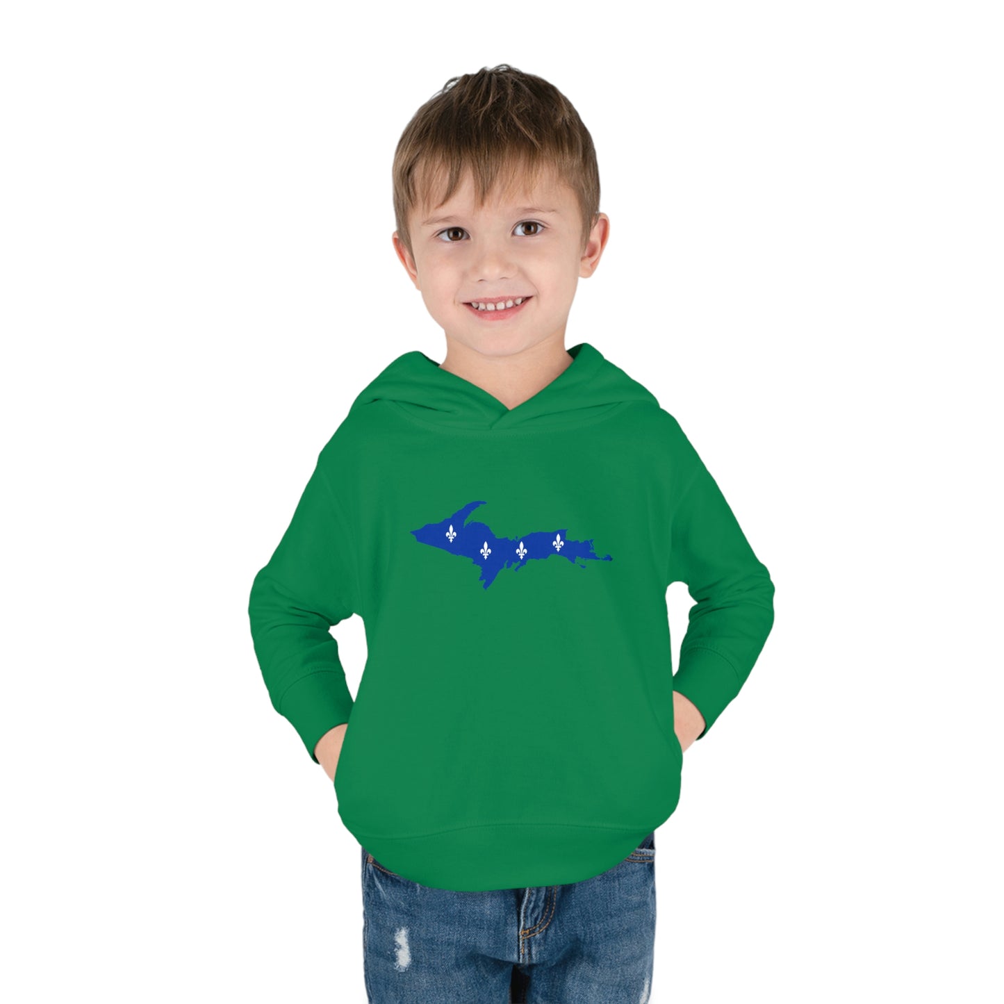 Michigan Upper Peninsula Hoodie (w/ UP Quebec Flag Outline) | Unisex Toddler