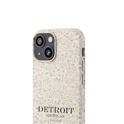 'Detroit Est. 1701' Phone Cases (Black Color) | Android & iPhone - Circumspice Michigan