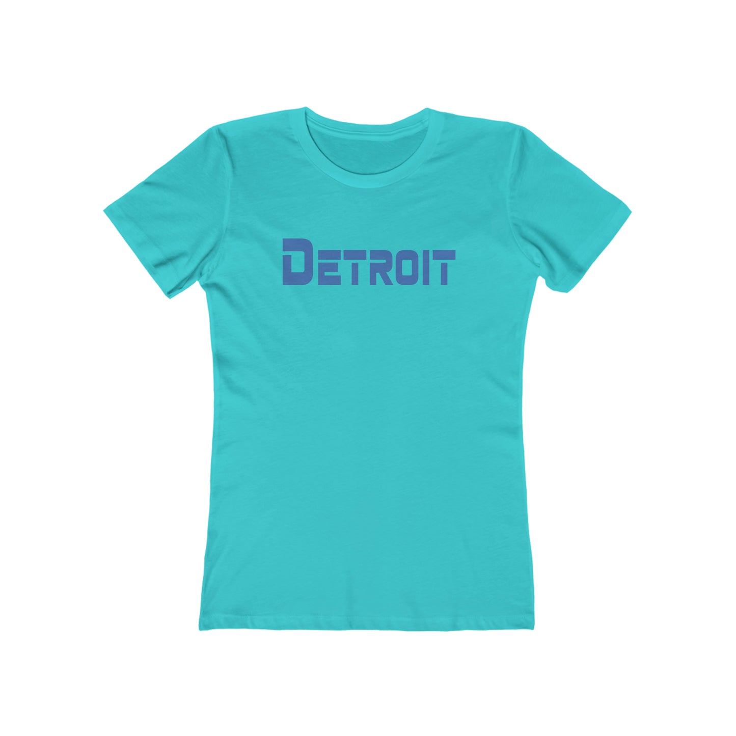 'Detroit' T-Shirt (1980s Sci-Font Font) | Women's Boyfriend Cut