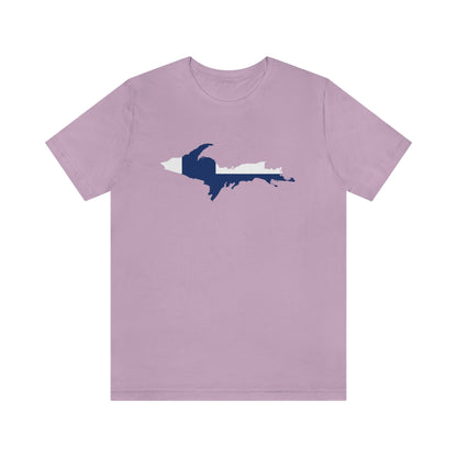 Michigan Upper Peninsula T-Shirt (w/ UP Finland Flag Outline) | Unisex Standard Fit