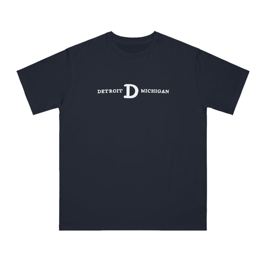 'Detroit Michigan' T-Shirt (w/ Old French D) | Organic Unisex