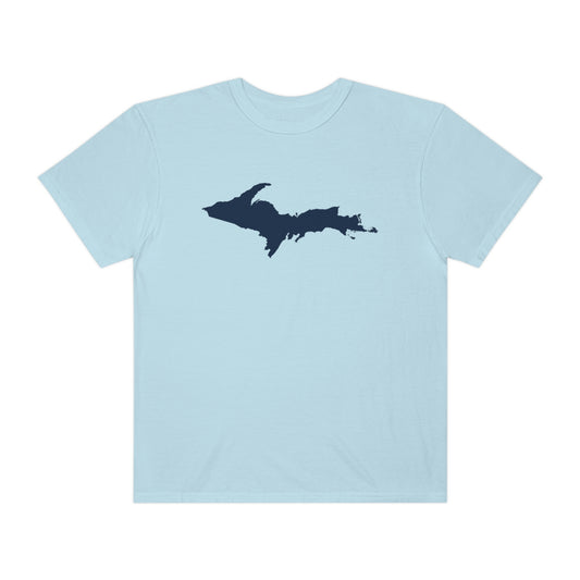 Michigan Upper Peninsula T-Shirt (w/ Navy UP Outline) | Unisex Garment-Dyed